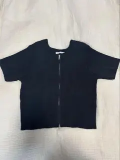 MURUA ムルーア　ダブルジップハーフニット