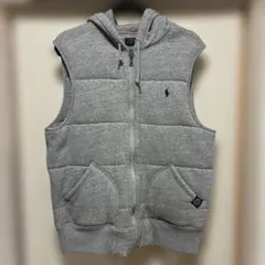 Polo Ralph Lauren グレー フード付きベスト　L