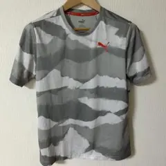 PUMA グレー 迷彩カモ　Tシャツ