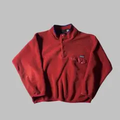 94年製 Patagonia シンチラスナップT L 赤 ジャマイカ製