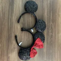 ミニーマウス&ミッキーマウス カチューシャセット