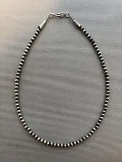 エリッカニコラスビケイ ナバホパールネックレス4mm/55cm 燻タイプ