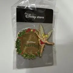 ディズニーストア クリスマス　ティンカーベル　ピンバッジ