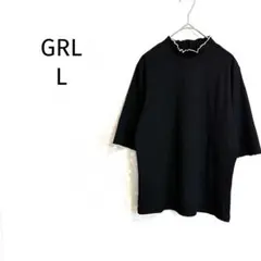 グレイル/カットソー/リブハイネックデザイン/メローフリルネック半袖トップス