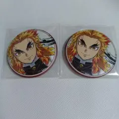 鬼滅の刃　柱展★マット缶バッジ　4個★煉獄杏寿郎 柱展 マット缶バッジ 缶バッチ 鬼滅の刃 アップ 引き 寄り