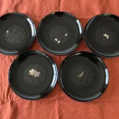 桜づくし銘々皿揃え5枚セット　撫松庵