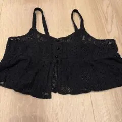 GU レース キャミソール ブラック 140