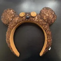ユニバ USJ ティム スパンコール　カチューシャ ブラウン