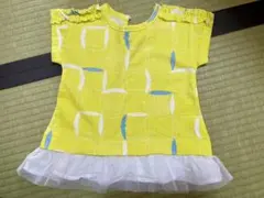 Tシャツ　黄色　カットソー　100