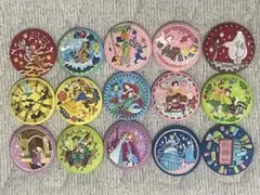 ディズニー　刺繍缶バッジ　15種　コンプリートセット