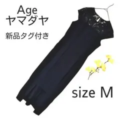 新品タグ付き⭐︎ヤマダヤ　Aga アーガブラック　レースワンピース　26,000円のサムネイル