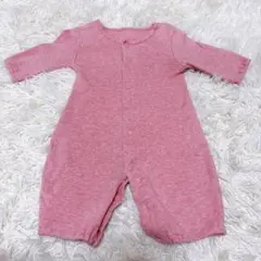 ピンクのロンパース（長袖）　ベビー服