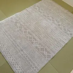unico ラグ　アランニット 140×200　グレー