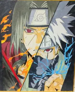 NARUTO 複製原画 カカシ オビト リン - メルカリ