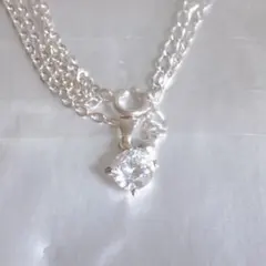 キュービックジルコニアネックレス(未使用)