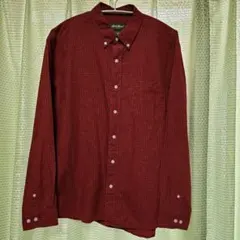 Eddie Bauer 長袖シャツ レッド チェック L