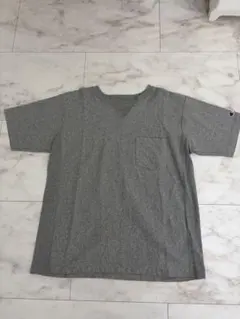 チャンピオン リバースウィーブ ポケットTシャツ L グレー Vガゼット