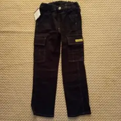 新品　タグ付き　SLAP SLIP ブラックカーゴパンツ 120cm