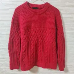 赤ニット ニット