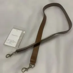 GUCCI グッチ レザー ショルダーストラップ ブラウンのサムネイル