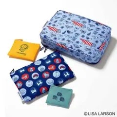 大人のおしゃれ手帖付録　2月号　付録 LISA LARSON ポーチ 4点セット