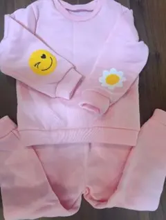 新品　未使用　SHEIN　ピンク トレーナー パンツセット　5Y　100サイズ