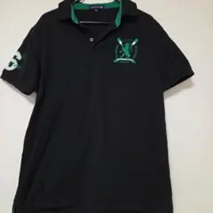 HANG TEN XL ポロシャツ ブラック グリーンのサムネイル