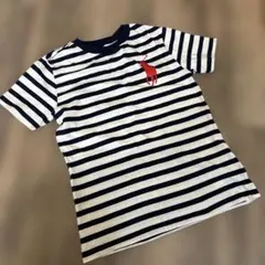 ポロ ラルフローレン キッズ 半袖 Tシャツ ボーダー柄 ポニーロゴ　120