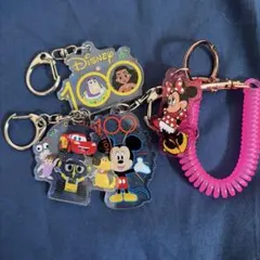 ディズニー100周年 アクリルキーホルダー 3種セット