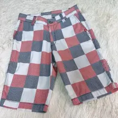 FILA チェック柄 ショートパンツ　Mサイズ　格子ギンガムチェック柄