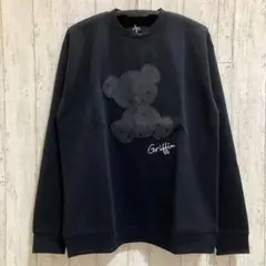 LUXE/R クルーネック 総柄ジャガードベアトレーナー