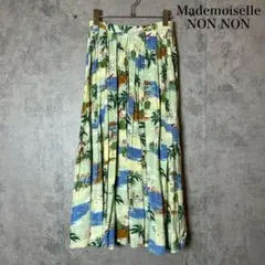 Mademoiselle NON NON ロングスカート アロハ柄 N3994のサムネイル