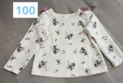 100 ミニー　トレーナー　裏起毛　リボン