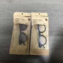 無印良品　ボストン型サングラス　黒・グレーセットのサムネイル