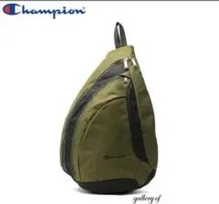 Championチャンピオン　ボディバッグ ワンショルダー カーキ⭐︎新品⭐︎送料込のサムネイル