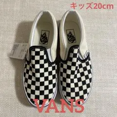 [新品]20cm VANS SLIP ON CHECKER スリッポン キッズ
