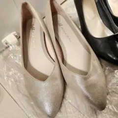 ORiental TRaffic シルバー ポインテッドトゥパンプス