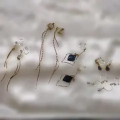 揺れるイヤリング ✨️5点セットのサムネイル
