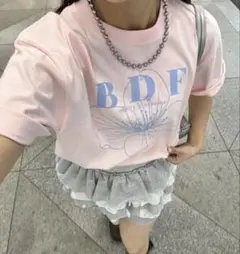 Tシャツ 半袖 BDFフラワーロゴTシャツ チャオパニック CIAOPANIC