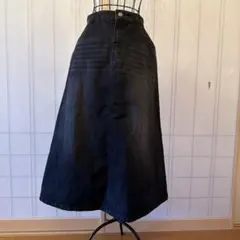 ハニーズ　デニムフレアスカート ブラック Mサイズのサムネイル