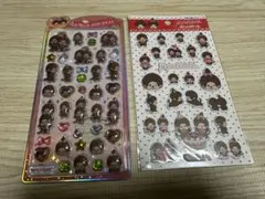 新品　モンチッチ　うるちゅる　ぷくっとシール　２点セット　赤