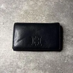 美品 HIROFU ヒロフ レザー ミディアム ウォレット ブラックのサムネイル