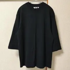 UNIQLO U クルーネックTシャツ 七分袖　ブラック Sサイズのサムネイル
