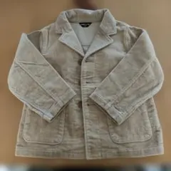 COMME CA ISM コーデュロイジャケット 100A ベージュ