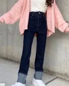 grl グレイル　ロールアップデニムパンツ　Sサイズ