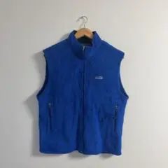 patagonia フリースベスト 青