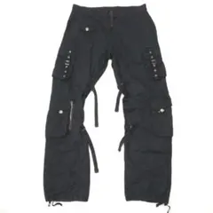 Y2K 00s PPFM　カーゴパンツ　ギミック　ミリタリー　黒　L　メンズ