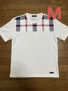 美品 ブラックレーベルクレストブリッジ チェック Tシャツ カノコ ホワイトMのサムネイル