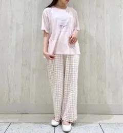 SNIDEL HOME CAT Tシャツ＆Moispro ロングパンツ上下セット