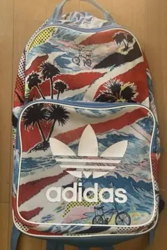 adidas バックパック 総柄 トレフォイル